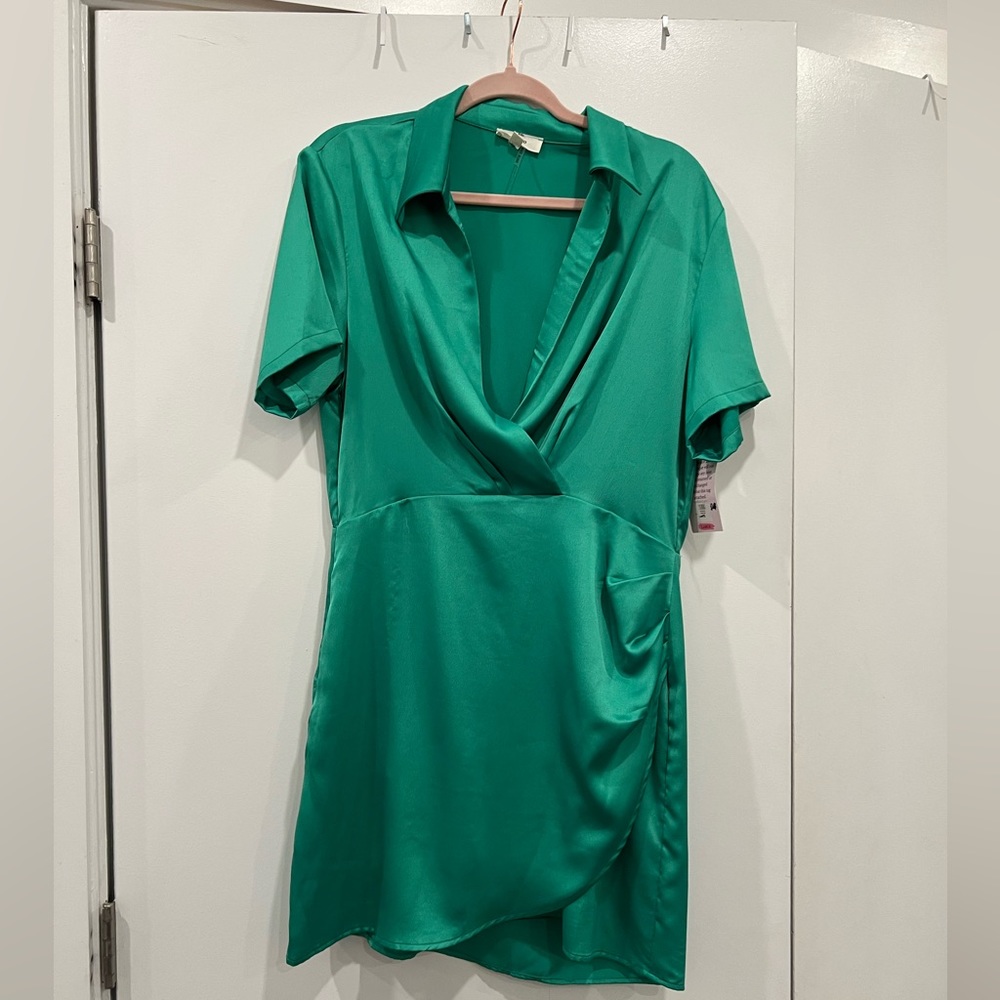 Kelly green cocktail dress